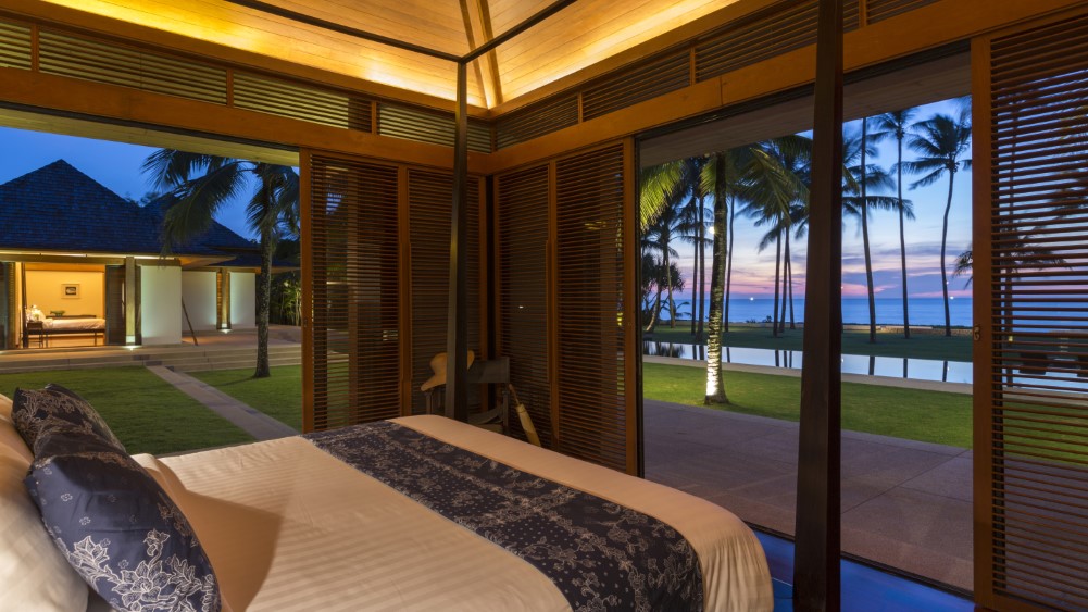 Jivana Beach Villas - Villa Shanti - Romantic Phuket sunset from the bedroom